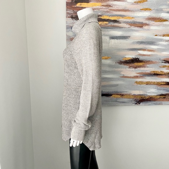 Cowl Neck Knit Tunic Sweater - Picture 2 of 13